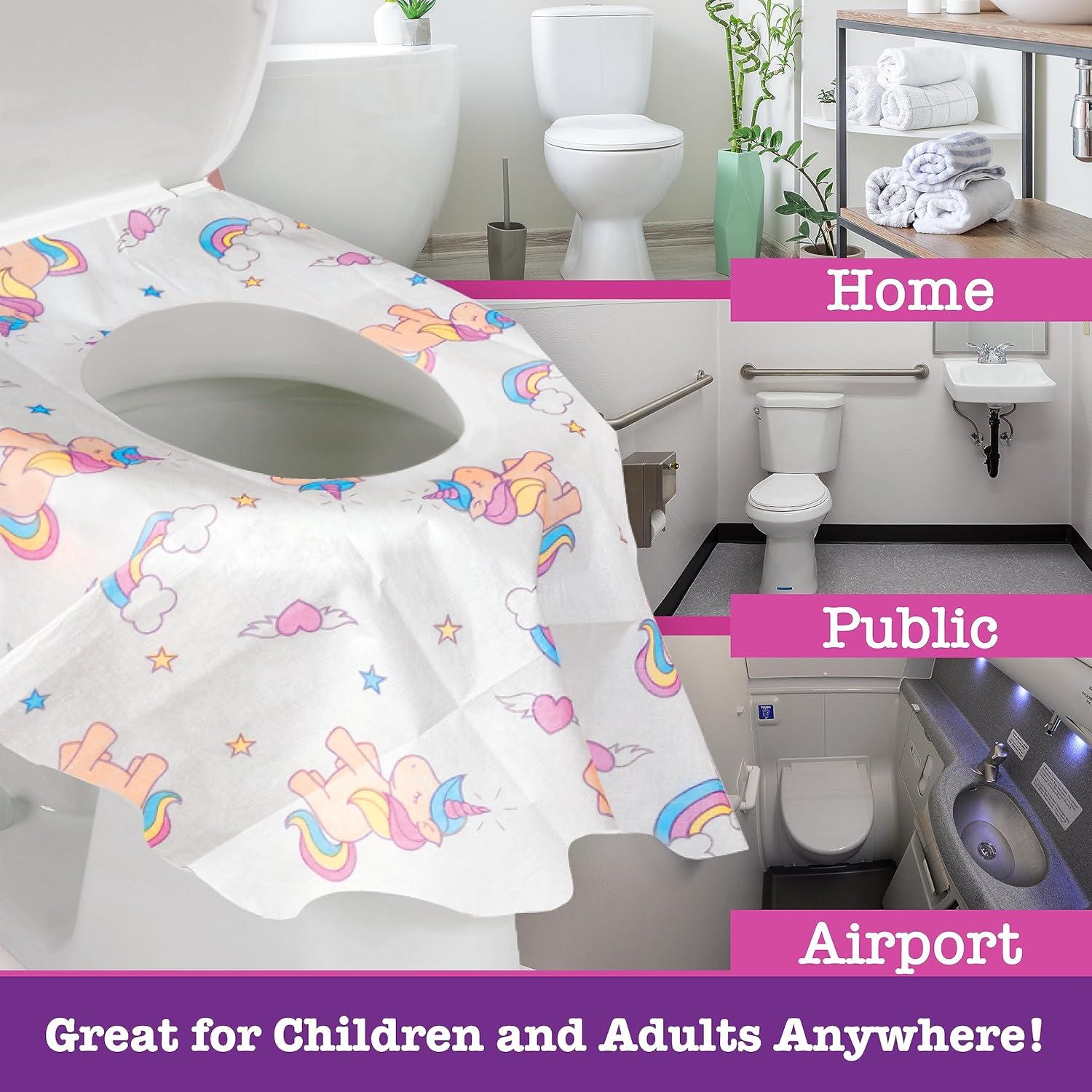 Cubiertas de Inodoro Desechables POTTY SHIELDS 40 Unicornios
