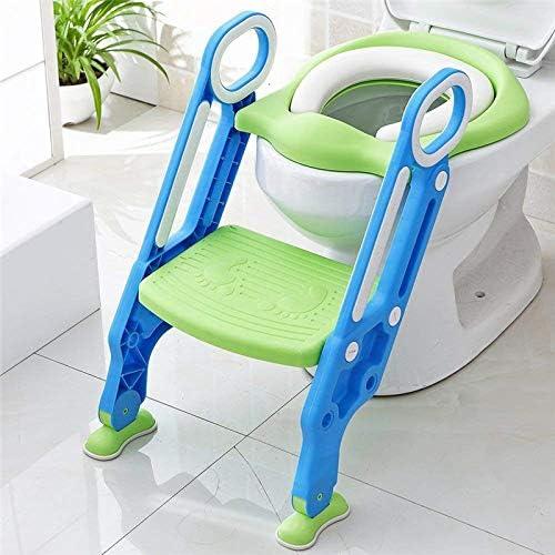 Asiento de Entrenamiento para Baño KATARUS Ajustable Verde-Azul