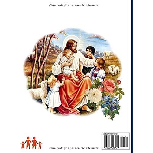 Versos Bíblicos Libro para colorear para los niños: Libro de inspiración para colorear para niños 20 páginas llenas de historias bíblicas y versículos ... en rústica 8,5*11 pulgadas (Spanish Edition)