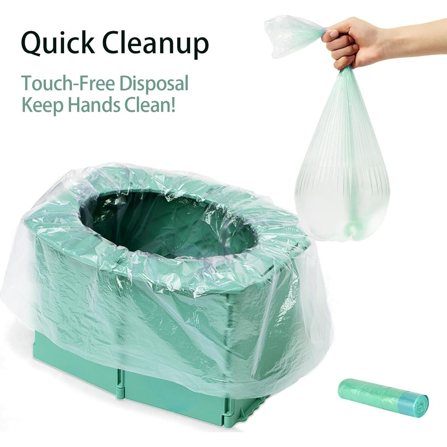 Asiento de Inodoro Portátil Plegable para Niños - Verde