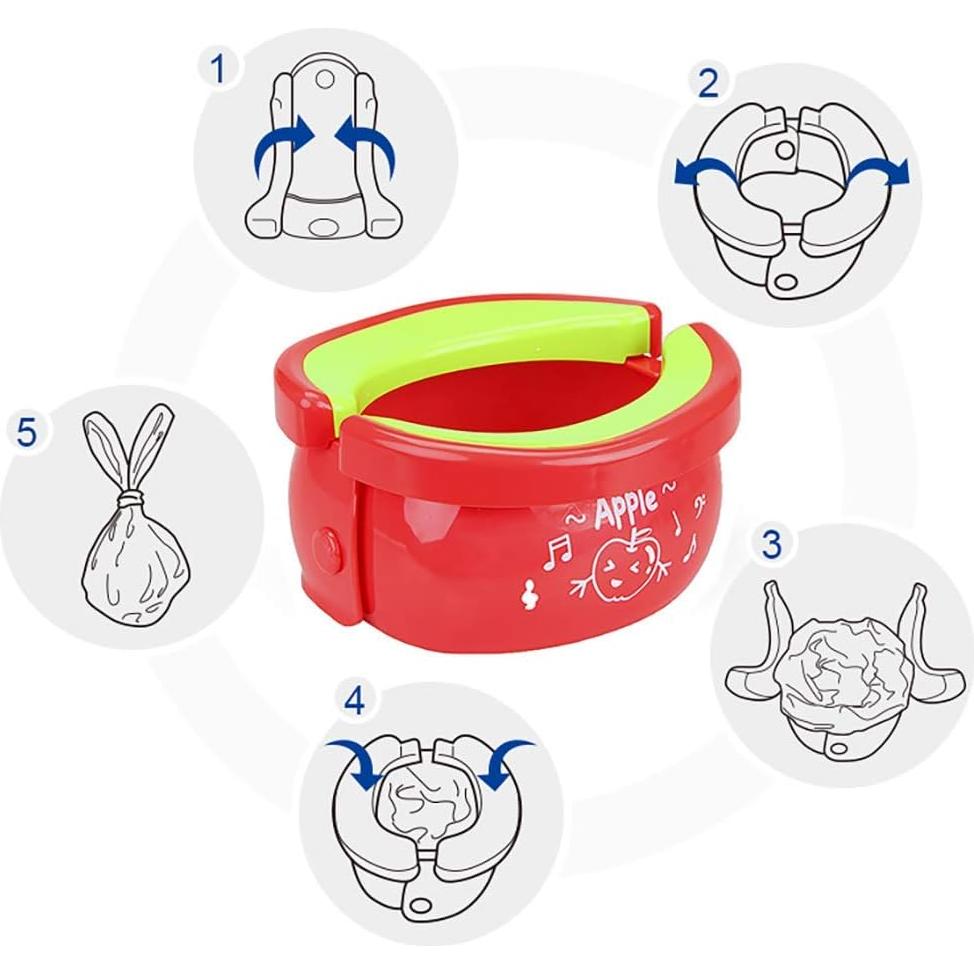 Asiento de Inodoro Portátil 2 en 1 Tinukim para Niños