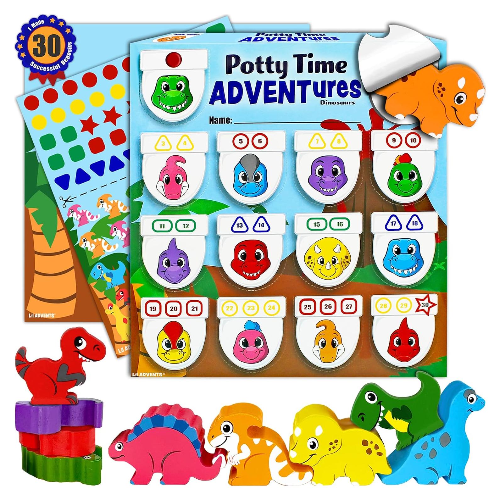 Juego de Entrenamiento para el Baño Lil ADVENTS - Dinosaurios