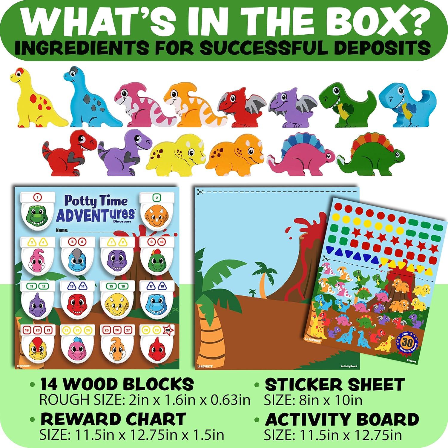 Juego de Entrenamiento para el Baño Lil ADVENTS - Dinosaurios