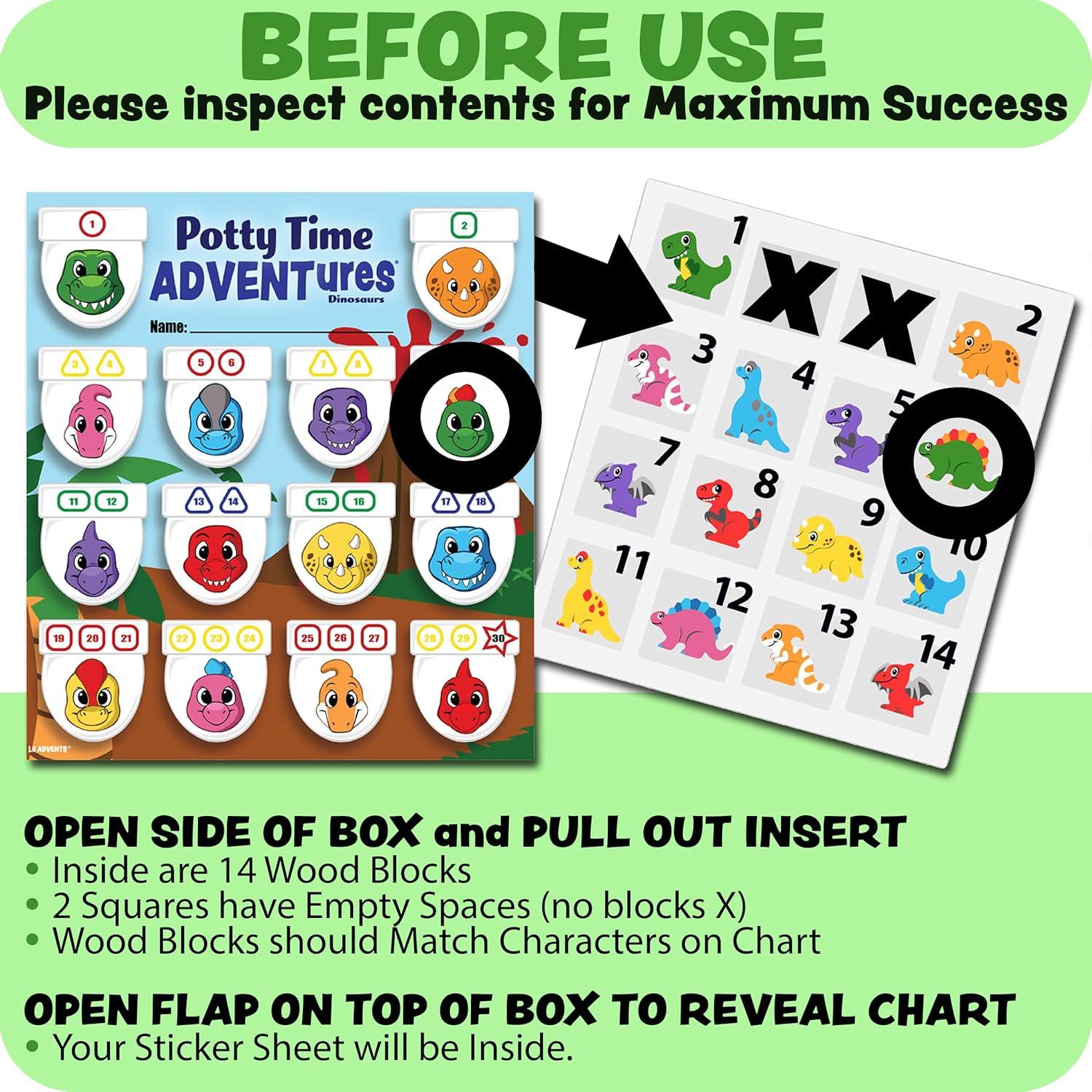 Juego de Entrenamiento para el Baño Lil ADVENTS - Dinosaurios