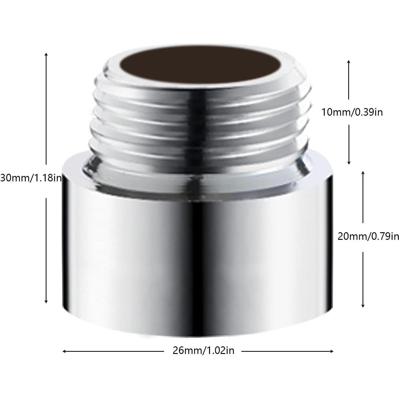 Extensión de Brazo de Ducha 20mm Acero Inoxidable Tworider
