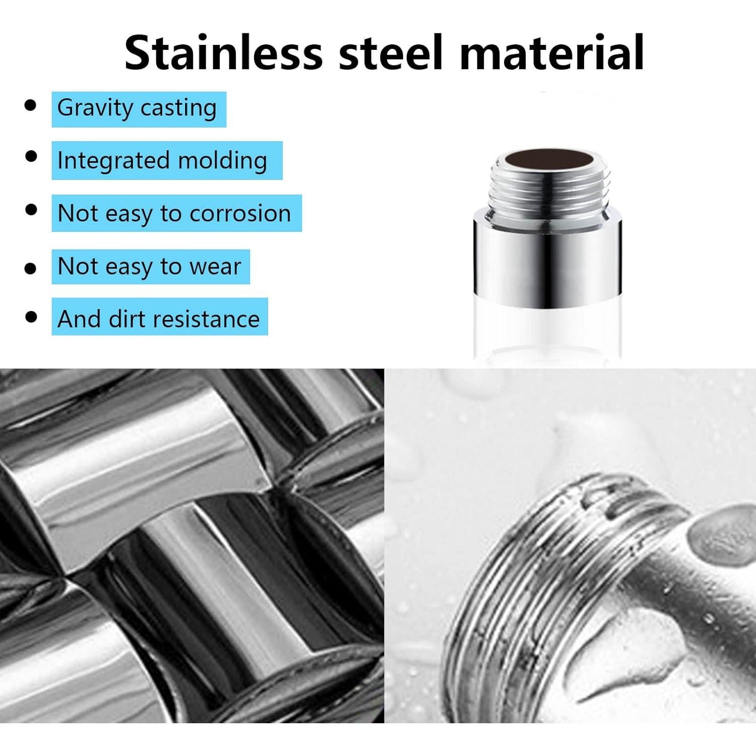 Extensión de Brazo de Ducha 20mm Acero Inoxidable Tworider