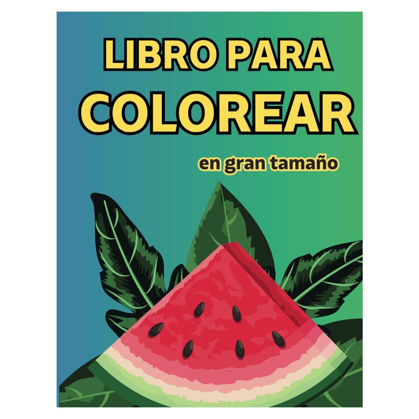 Libro de Colorear para Adultos con Demencia y Alzheimer: Pasatiempos para adultos mayores. 50 diseños grandes y fáciles de animales, flores, comida, ... con Demencia y Alzheimer) (Spanish Edition)