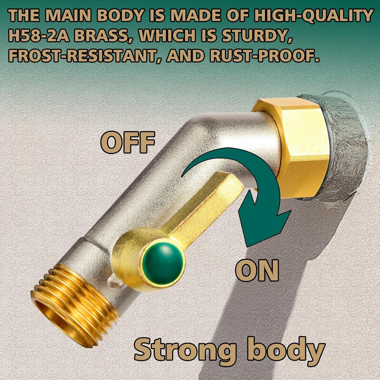 Válvula de Cierre de Flujo Completo TSGOHNL 135° Latón 1.9 cm