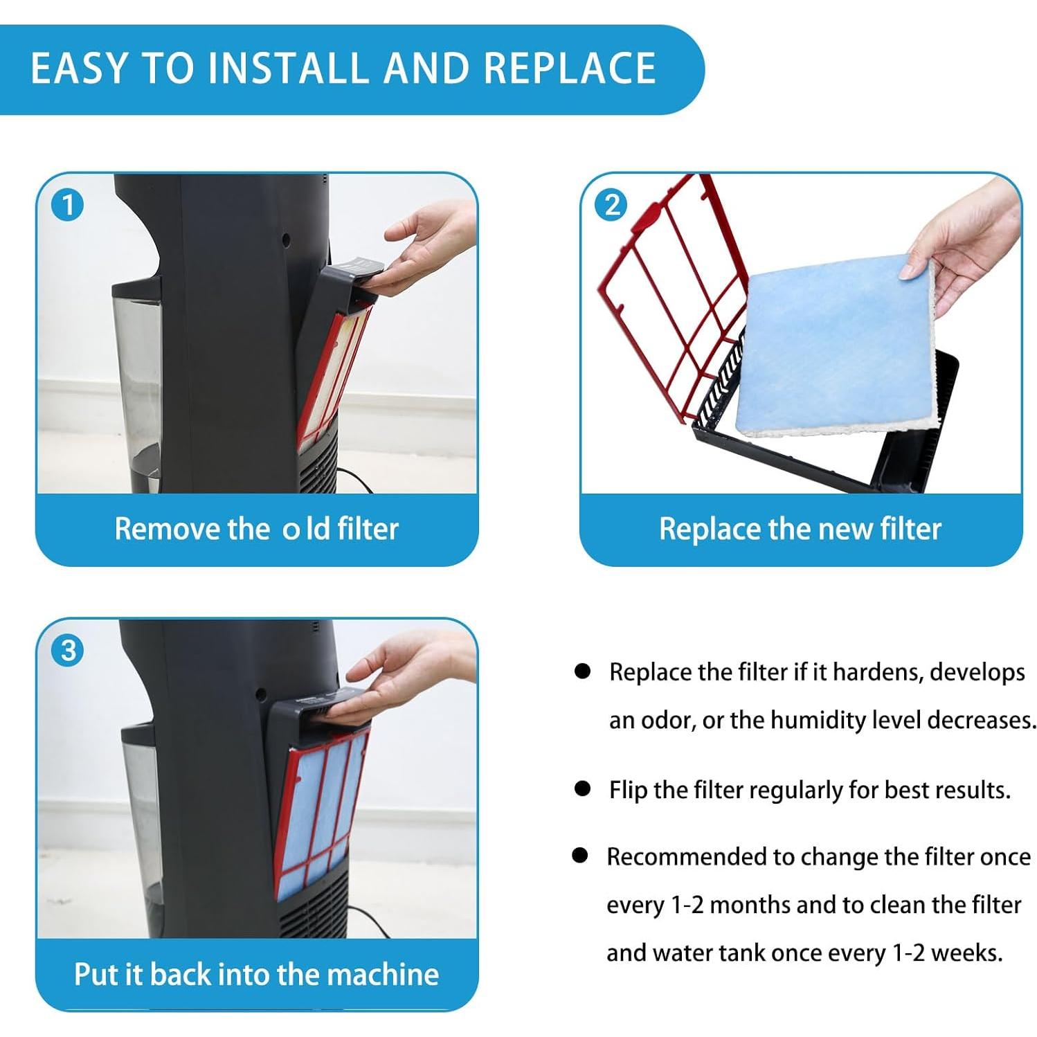 Filtros de Humidificador Lemige HFT600 - Paquete de 6 Mejorados