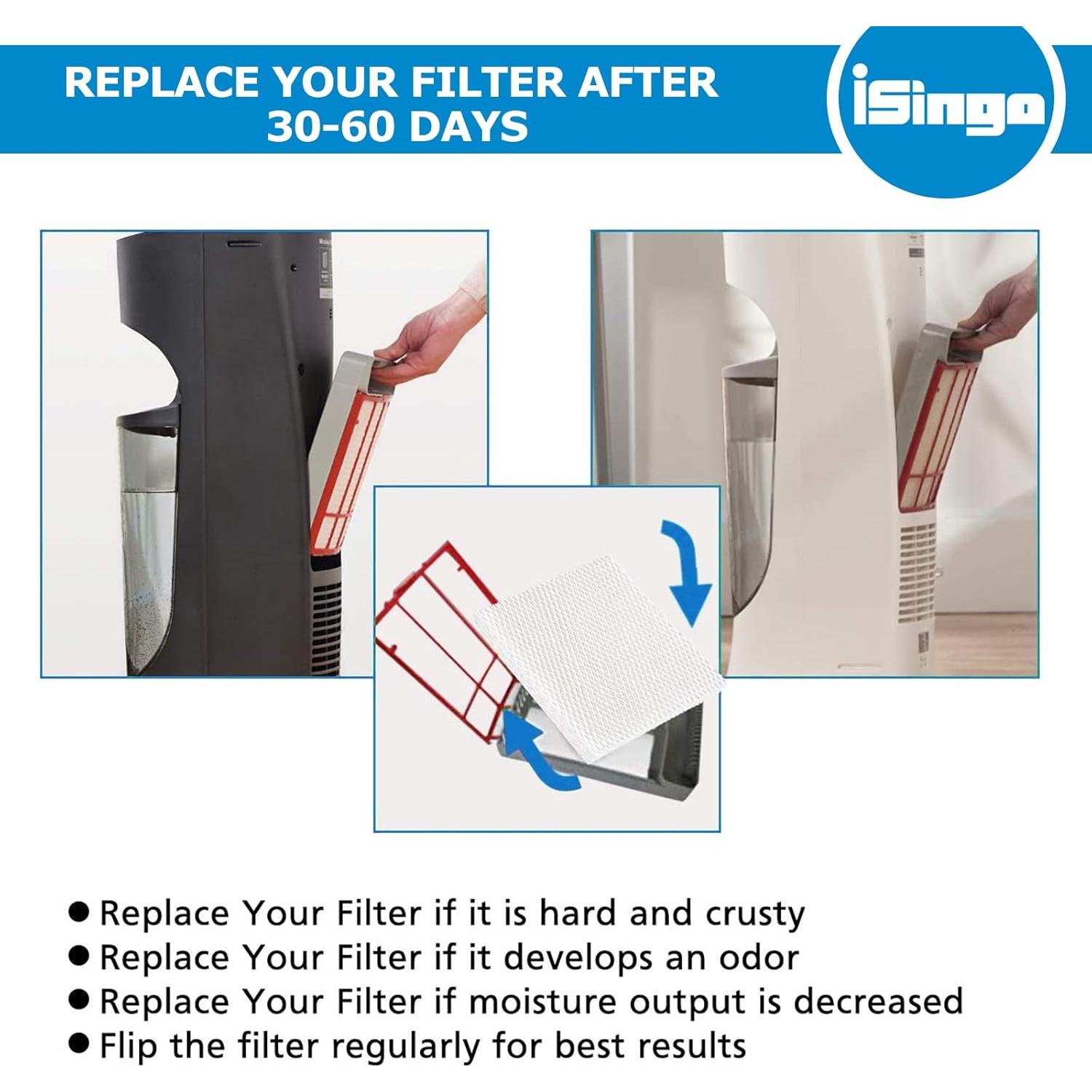 Filtro T Humidificador iSingo HFT600 Compatible Honeywell 4 Pzas