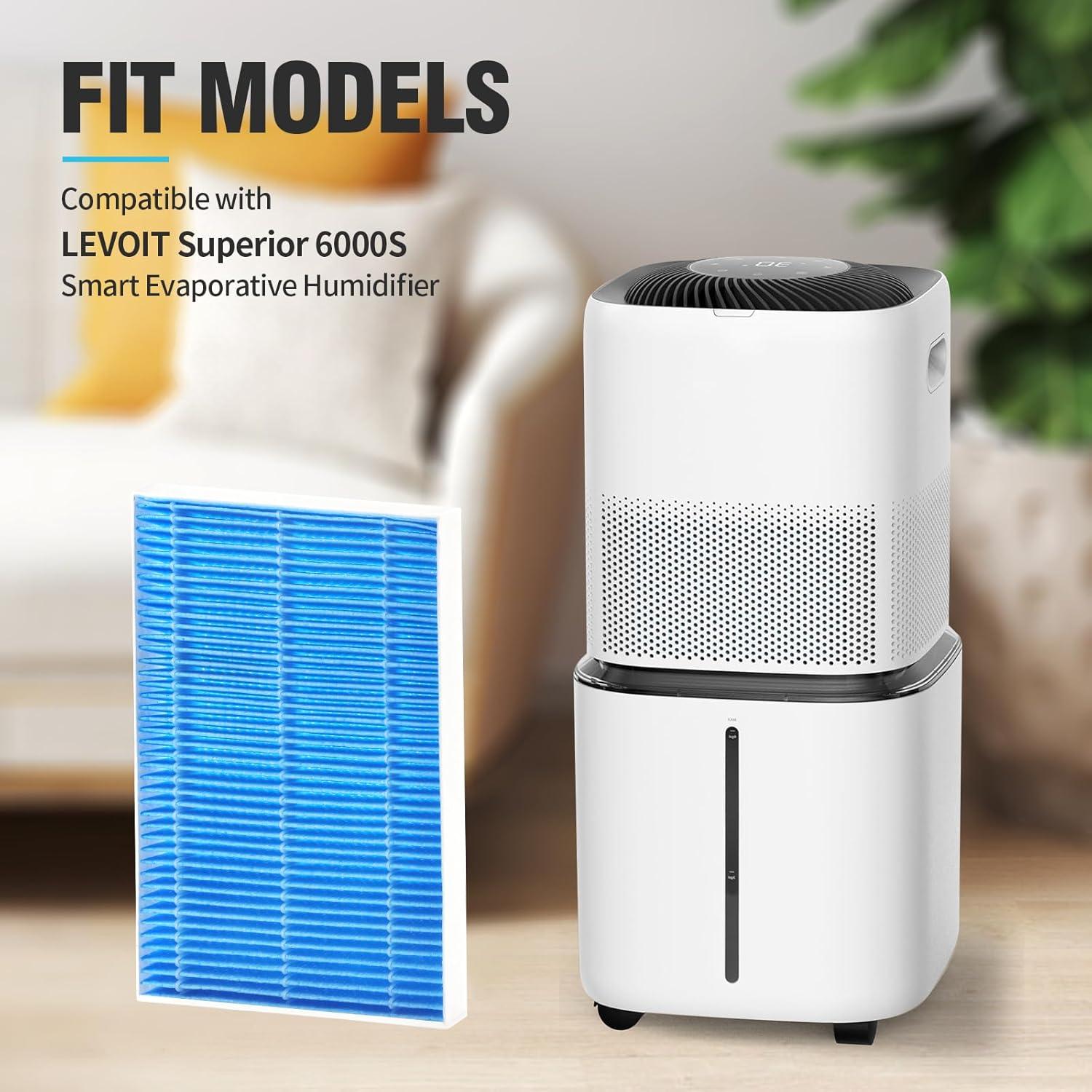 Filtros de Reemplazo DerBlue 18pcs para Humidificador 6000S