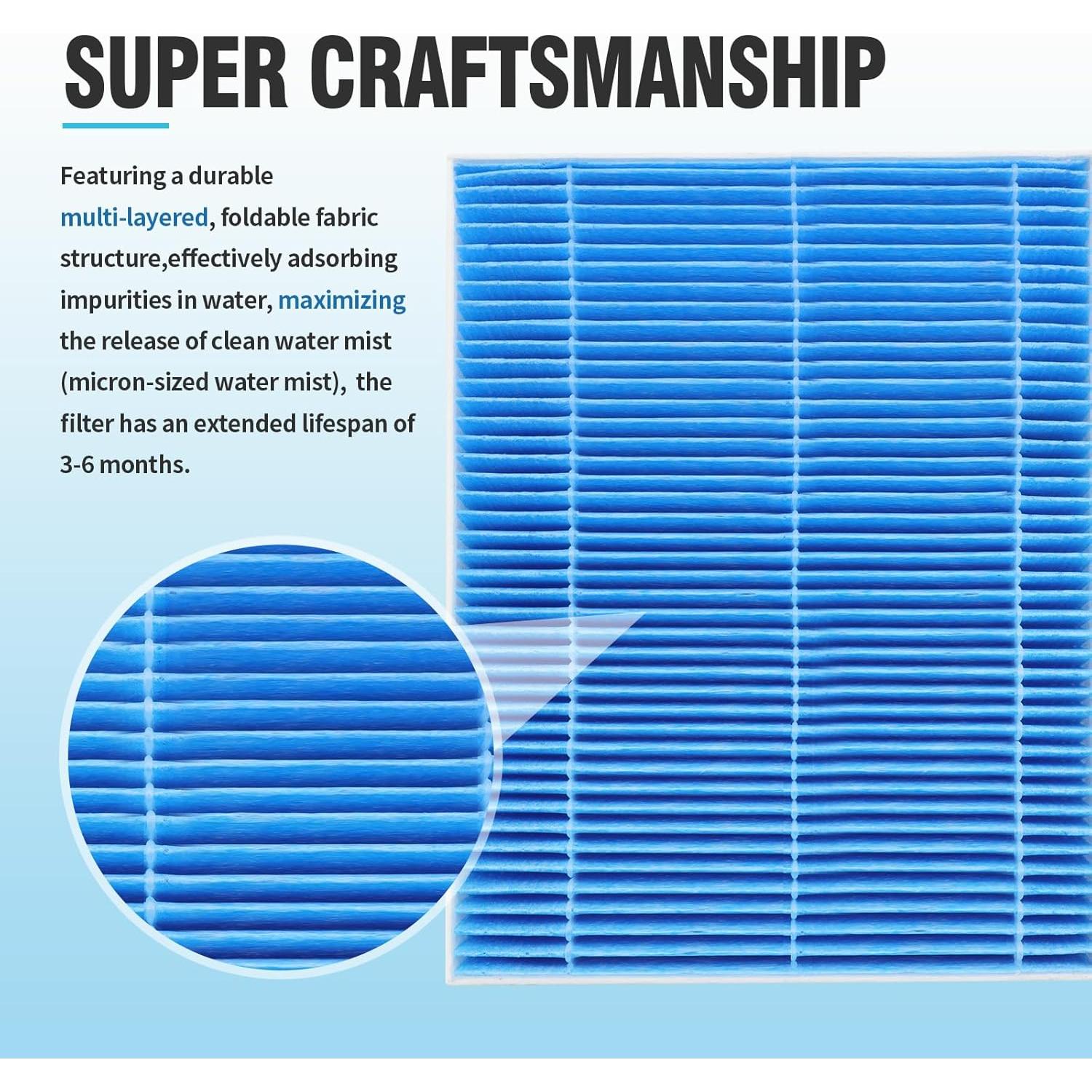 Filtros de Reemplazo DerBlue 18pcs para Humidificador 6000S