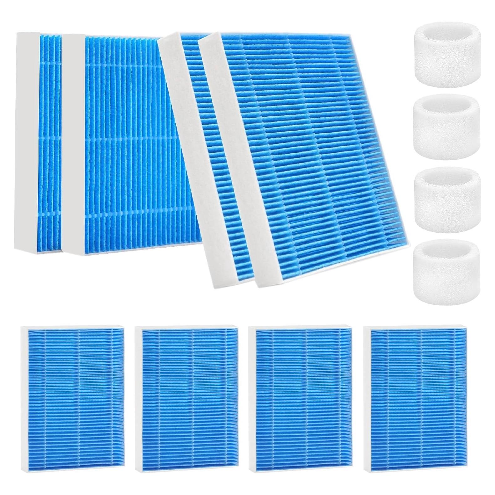 Paquete de 8 Filtros Reemplazo LEVOIT 6000S + 4 Filtros Esponja