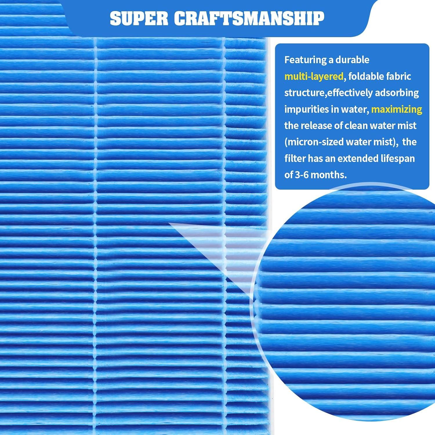 Paquete de 8 Filtros Reemplazo LEVOIT 6000S + 4 Filtros Esponja