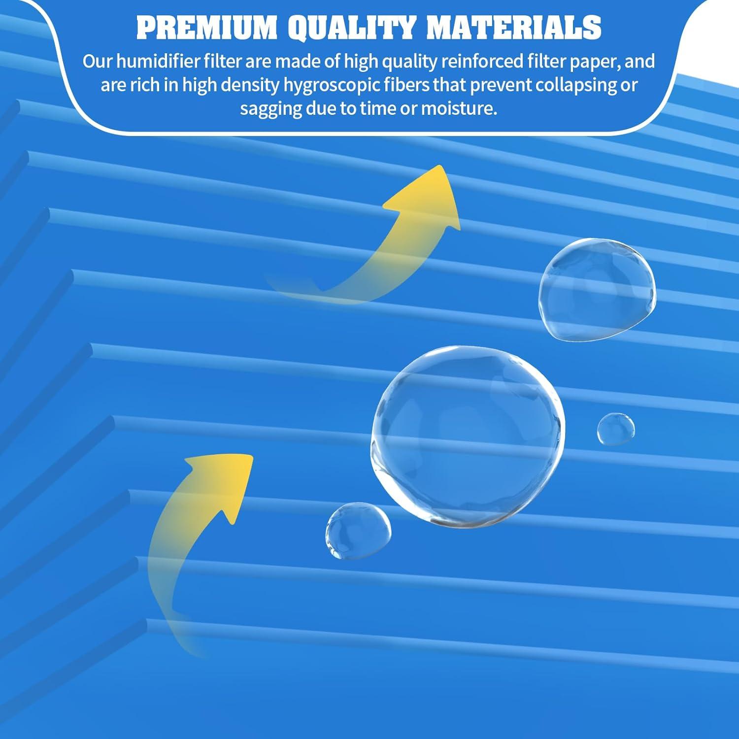 Paquete de 8 Filtros Reemplazo LEVOIT 6000S + 4 Filtros Esponja