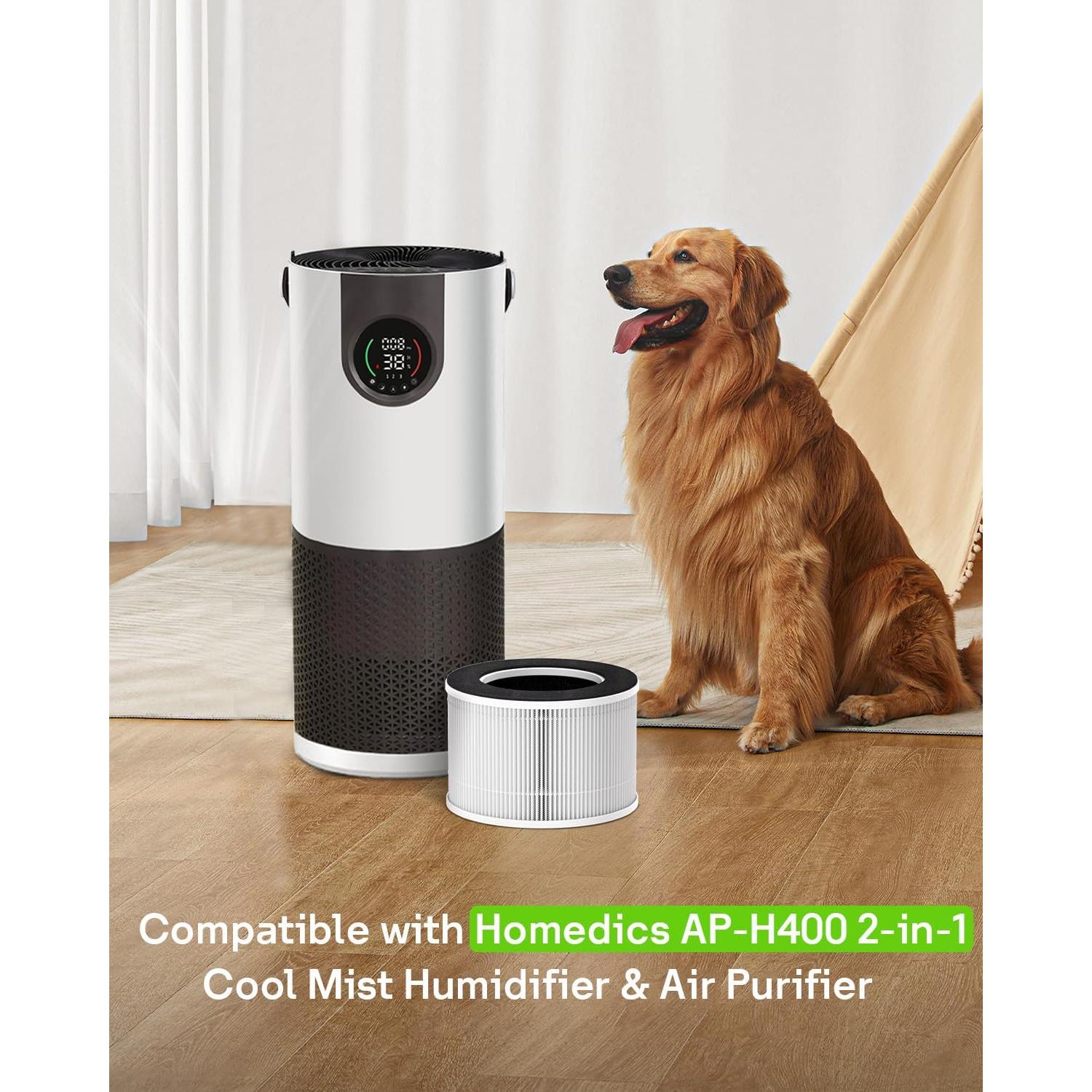 Filtros de Reemplazo HEPA H13 Mbetter AP-H400 para Purificador 2 en 1