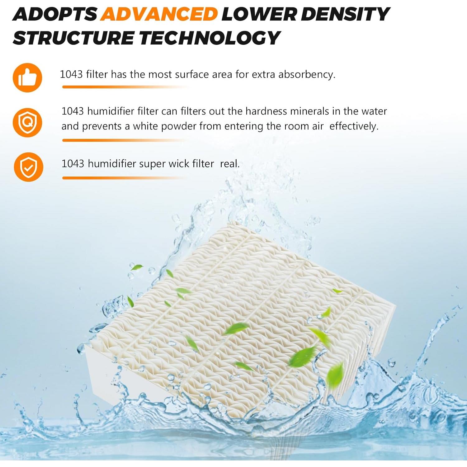 Filtros de Mecha para Humidificador Blutoget 1043 - Paquete de 3