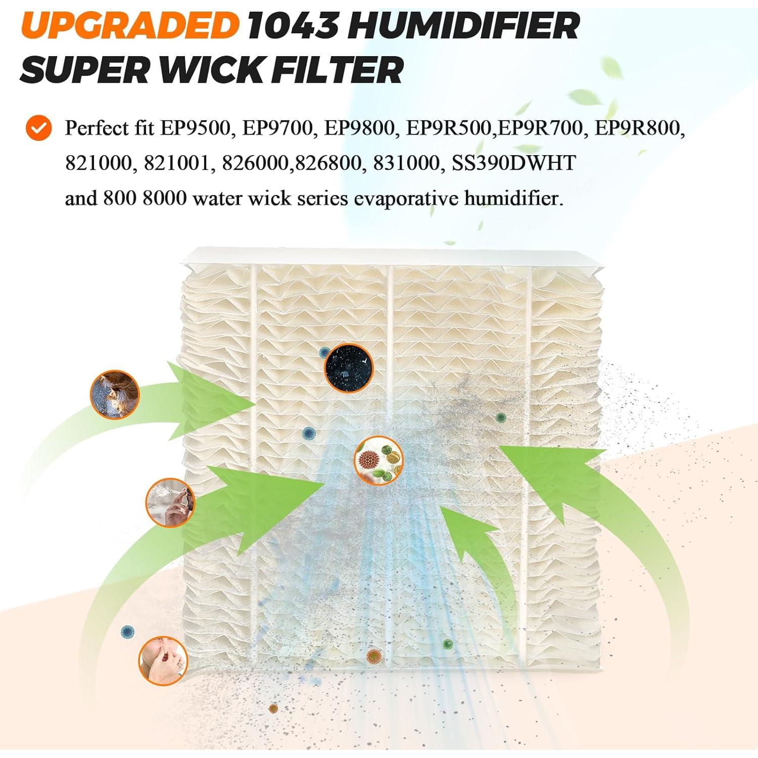 Filtros de Mecha para Humidificador Blutoget 1043 - Paquete de 3