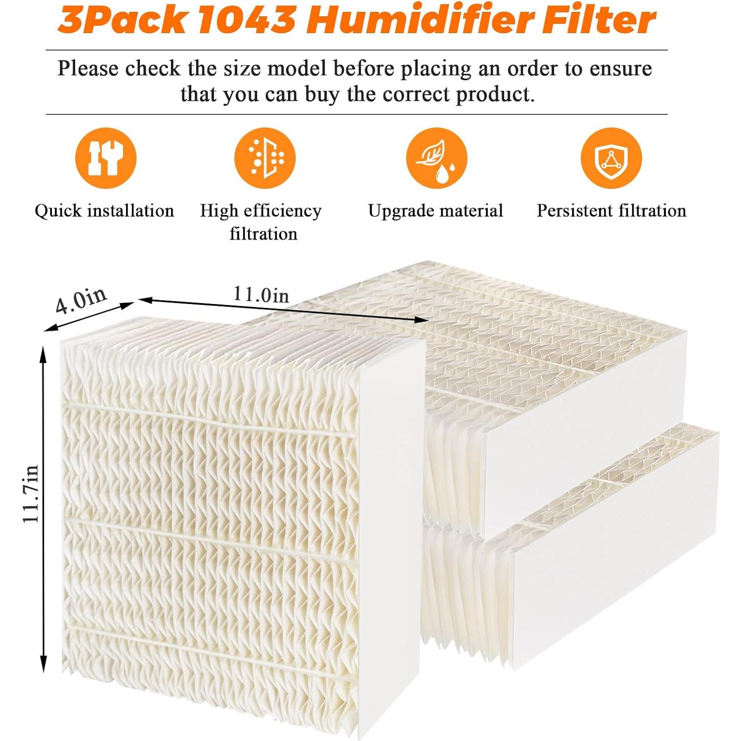 Filtros de Mecha para Humidificador Blutoget 1043 - Paquete de 3