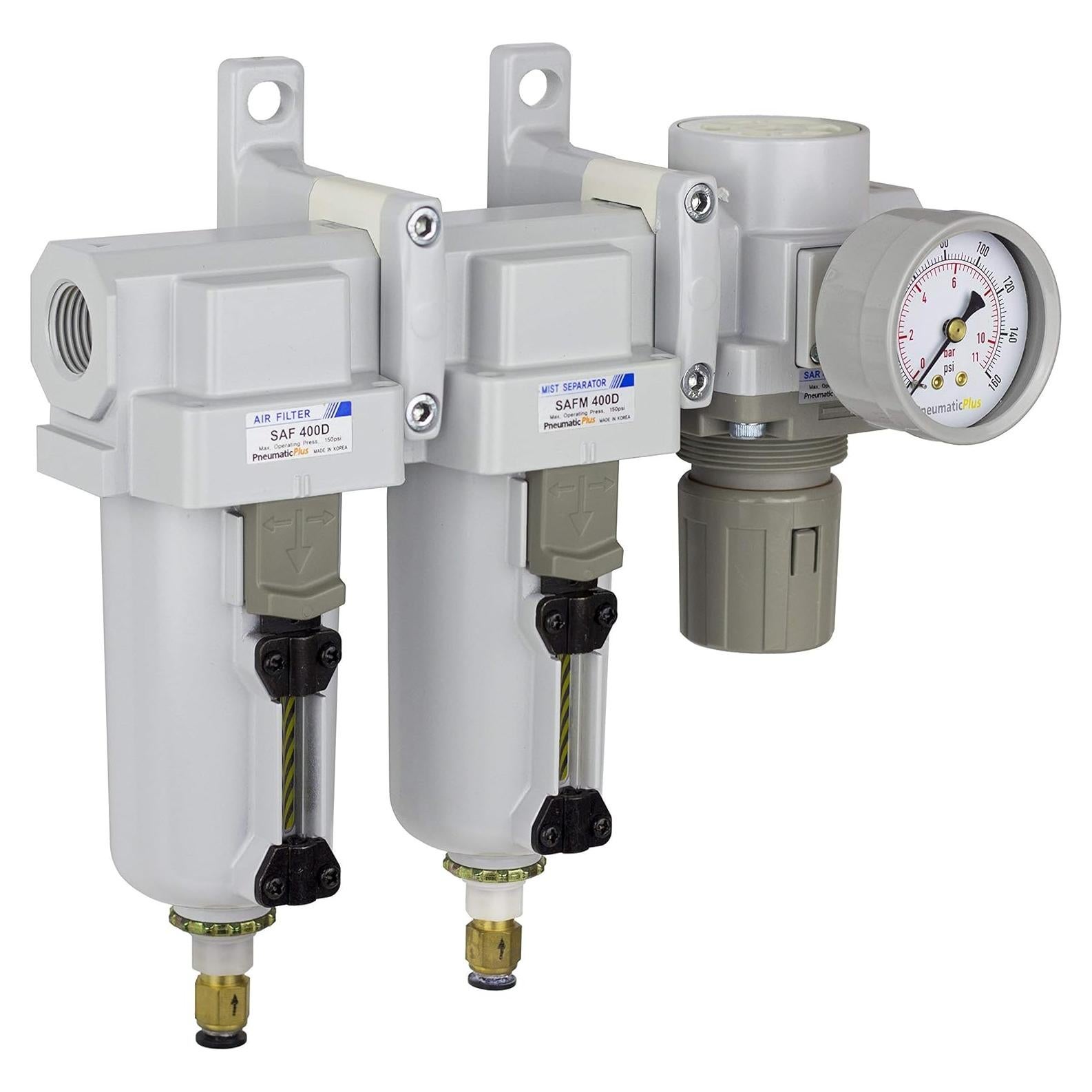 Filtro de Aire PneumaticPlus SAU430-N04DG-MEP 1/2" NPT Drenaje Automático