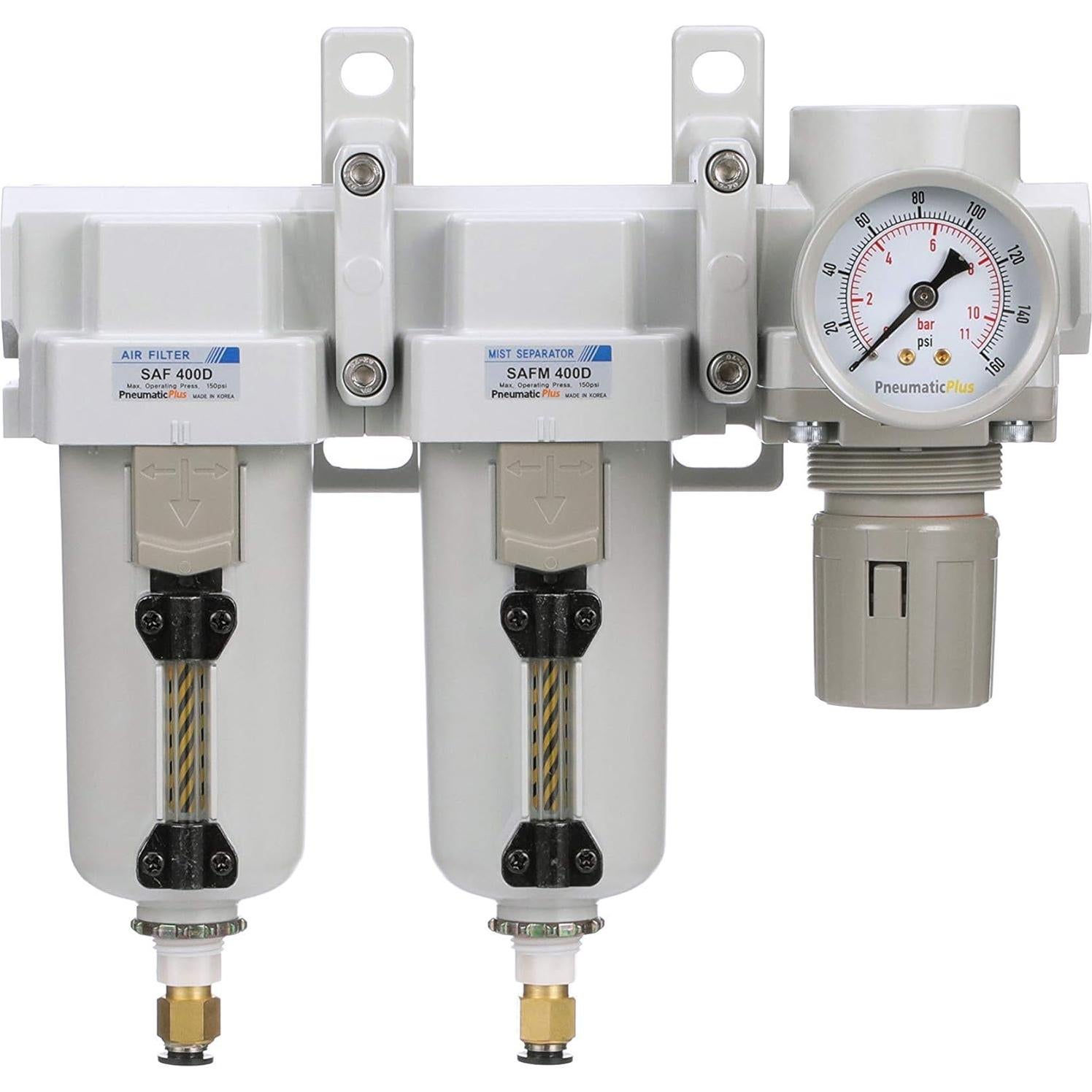 Filtro de Aire PneumaticPlus SAU430-N04DG-MEP 1/2" NPT Drenaje Automático