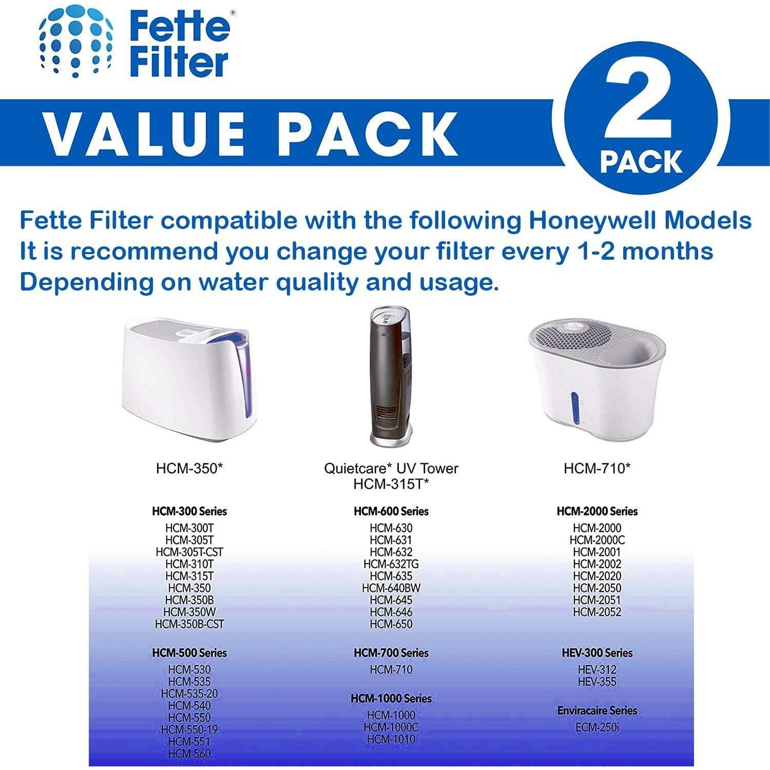 Filtro de Humidificador Fette Filter HAC-504 Premium 2 Unidades