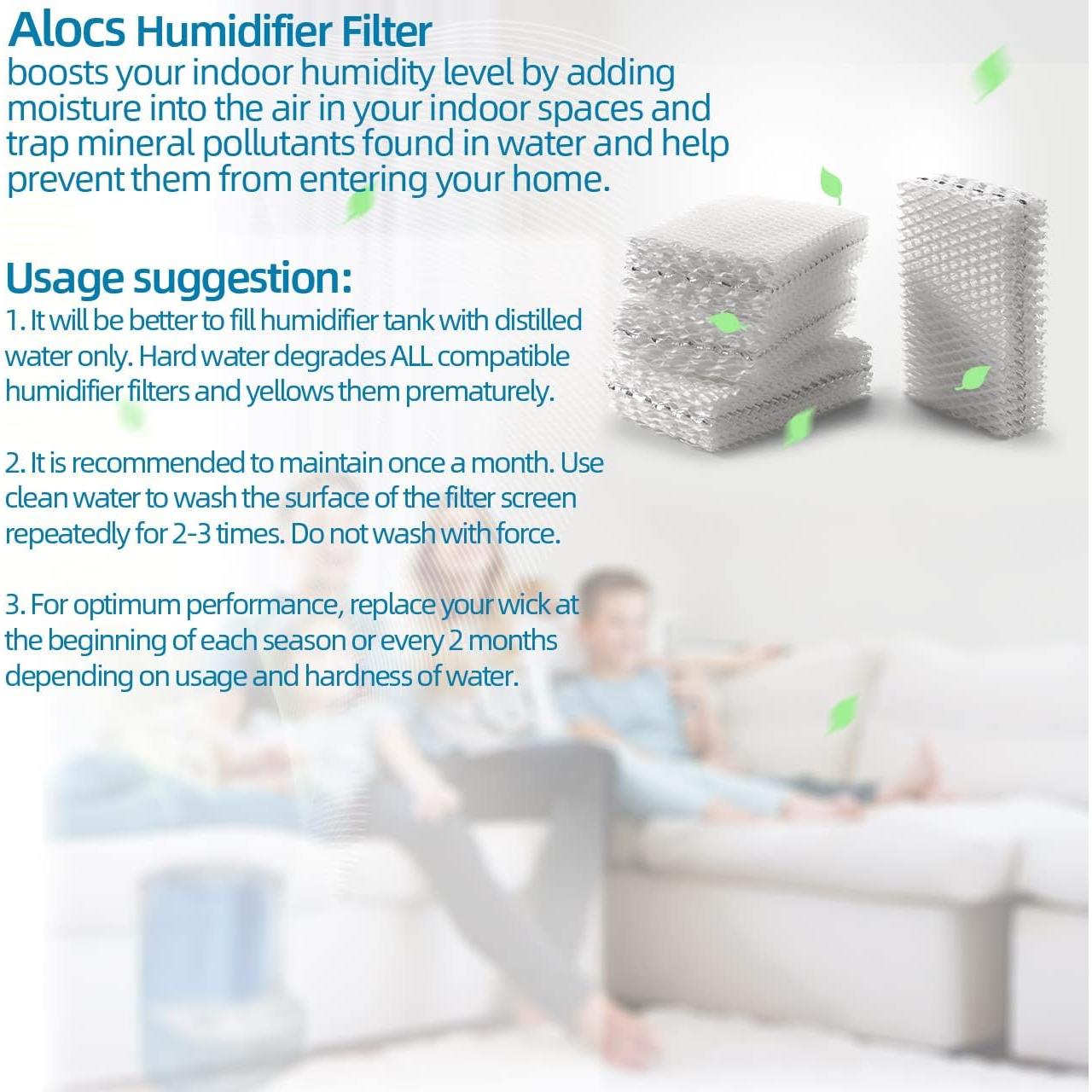 Filtro de Humidificador WF813 Tabashuna - Paquete de 4