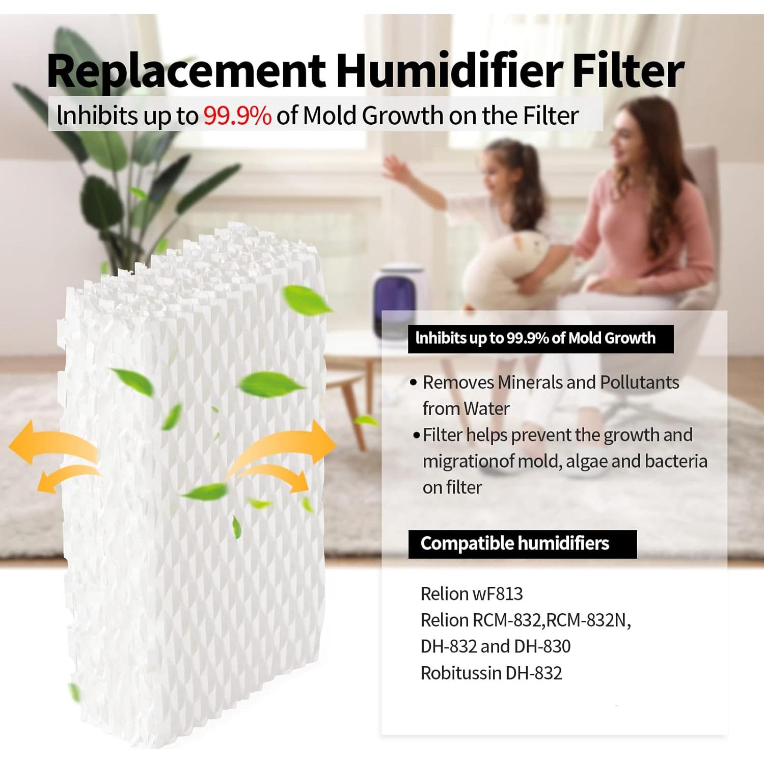 4 Filtros de Reemplazo para Humidificador KingBra YQ05447