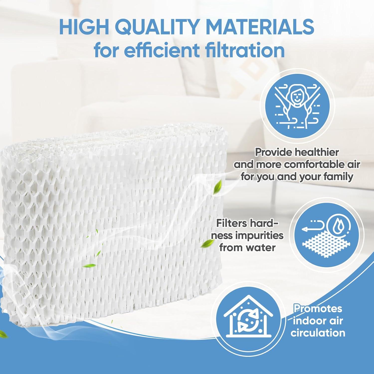 Paquete de 4 Filtros de Mecha LBLVBNEWD HAC-504 para Humidificadores