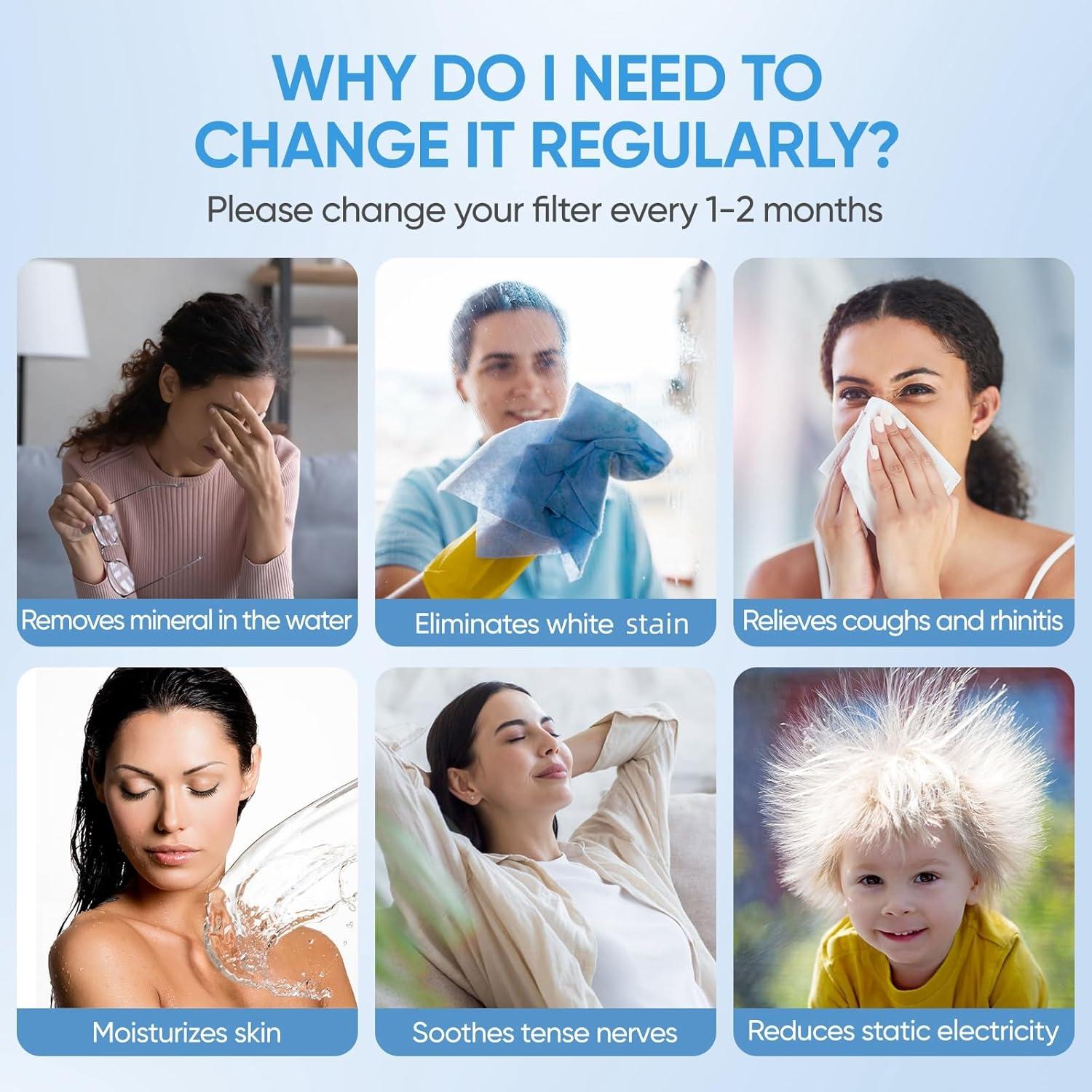 Paquete de 4 Filtros de Mecha LBLVBNEWD HAC-504 para Humidificadores