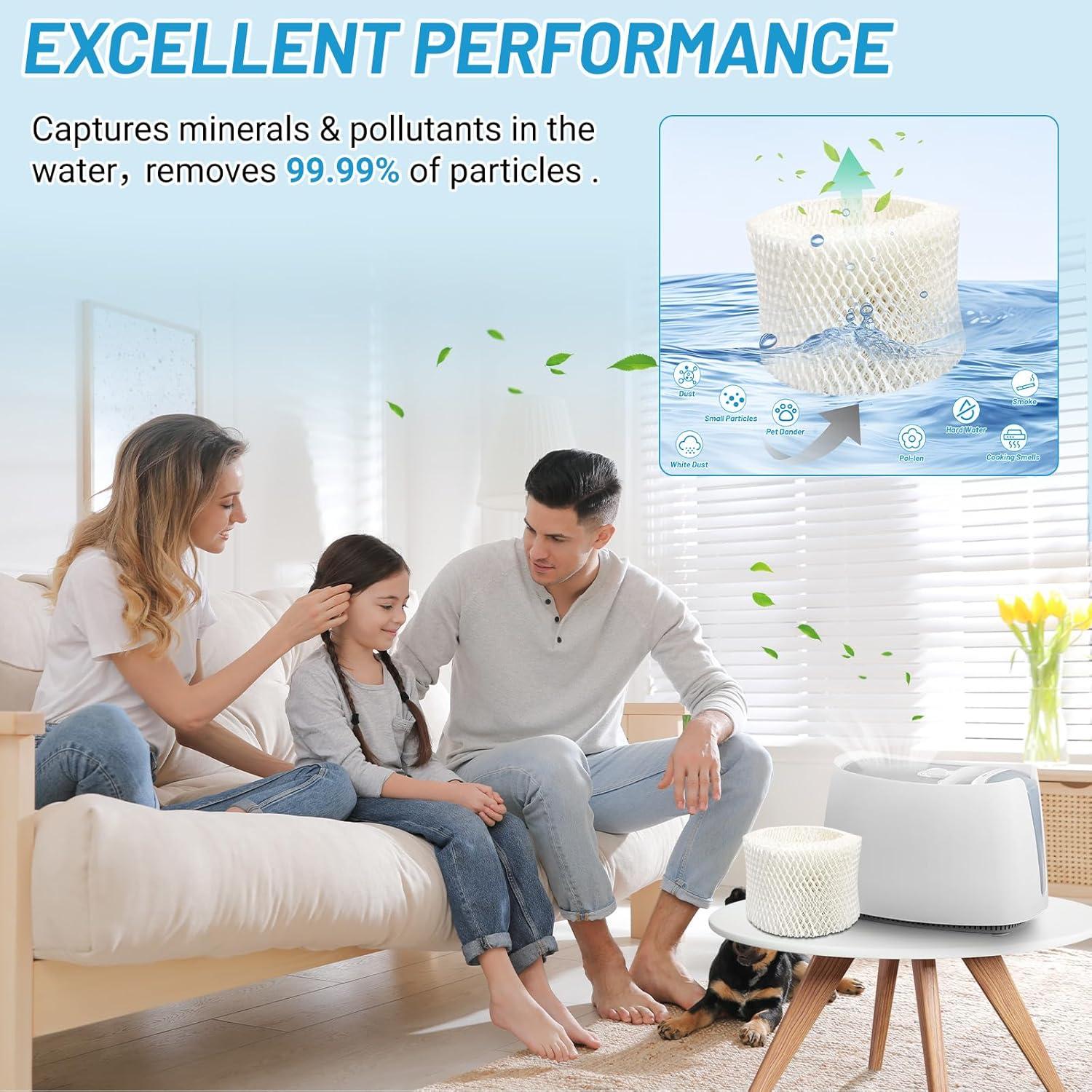 Paquete de 4 Filtros de Humidificador Lemige HAC-504