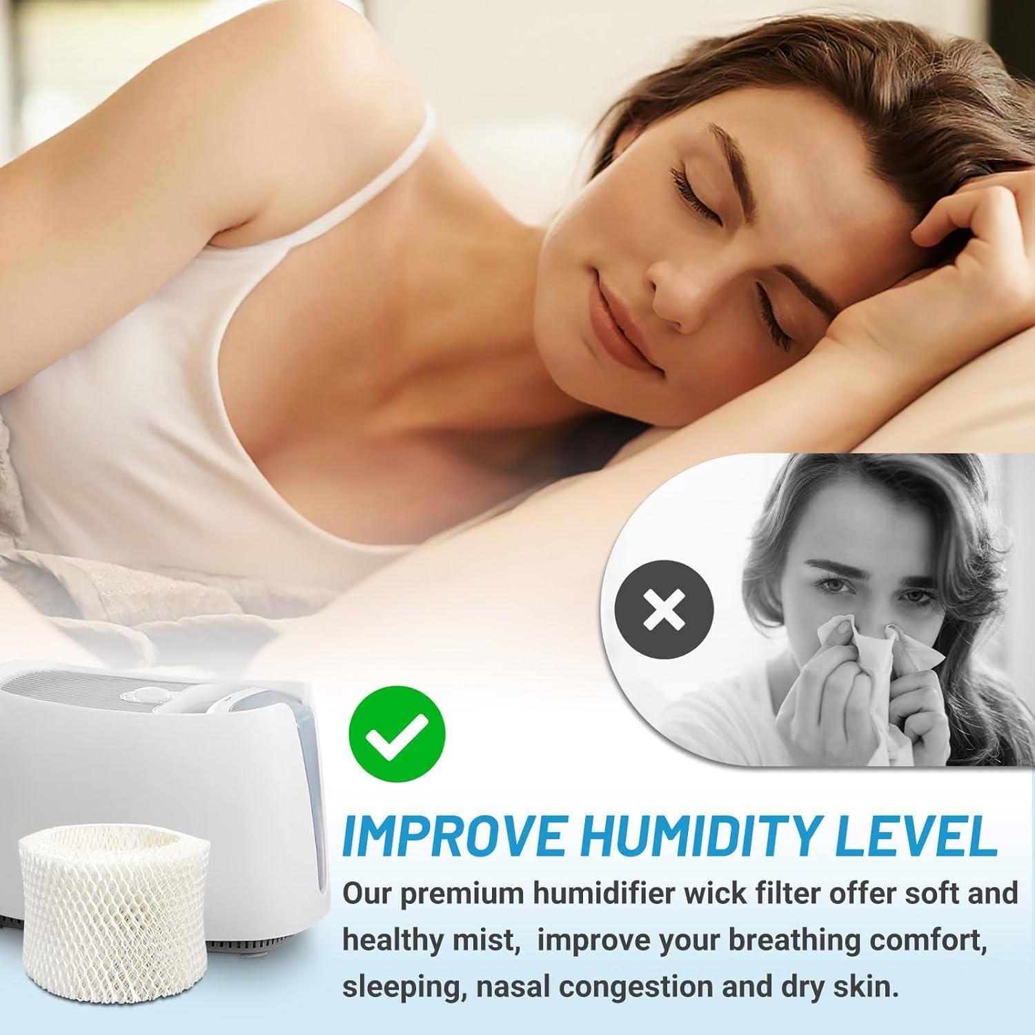 Paquete de 4 Filtros de Humidificador Lemige HAC-504