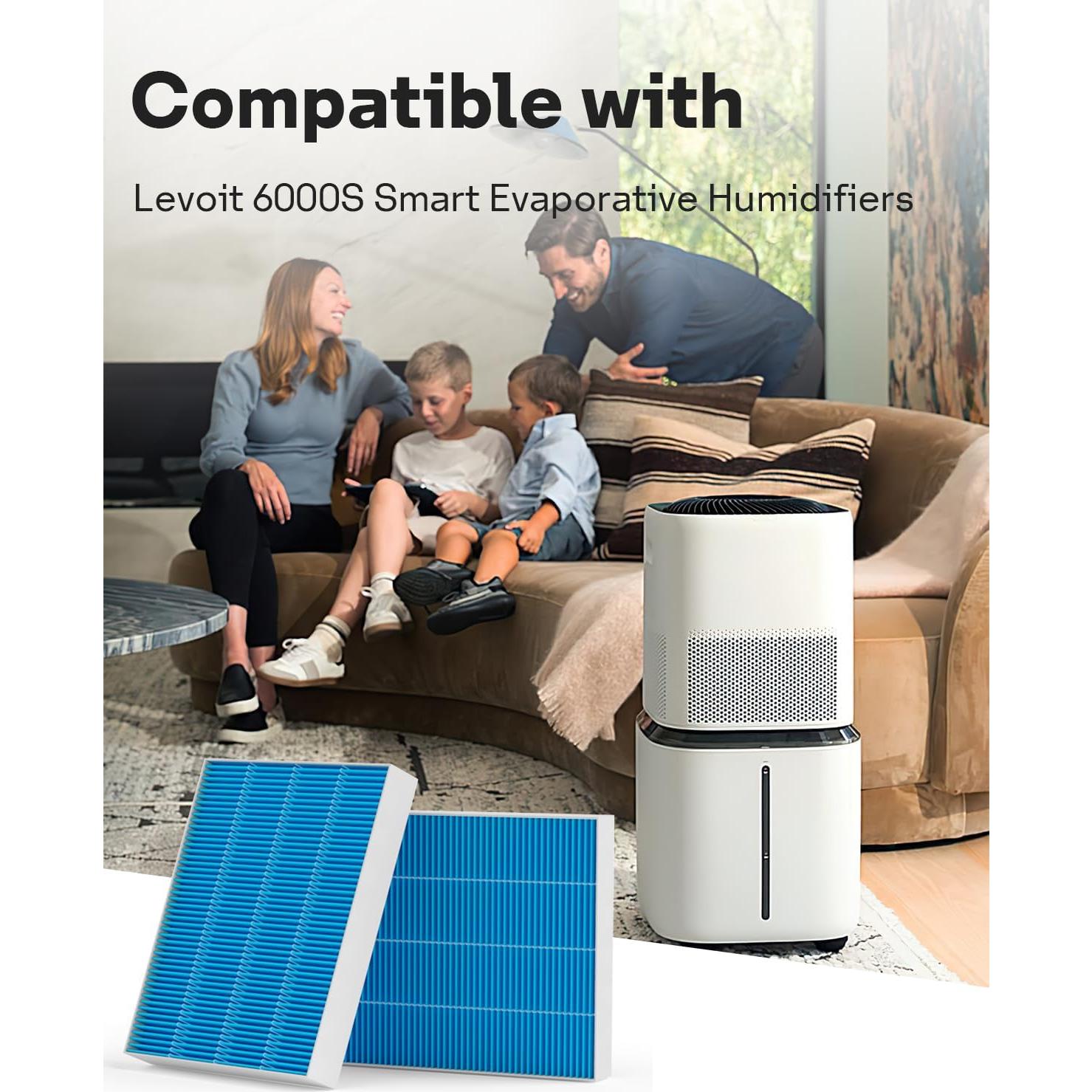 Filtro de Mecha Leemone 12-Pack para Humidificador LEVOIT 6000S