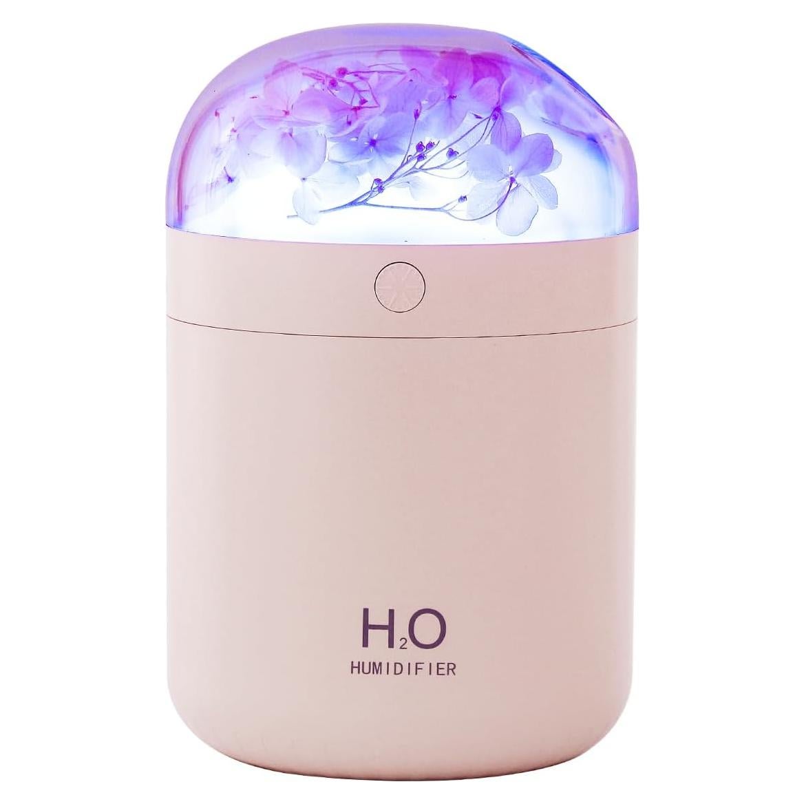 Humidificador Mini H2O Jialong Rosa 2W Niebla Fría LED