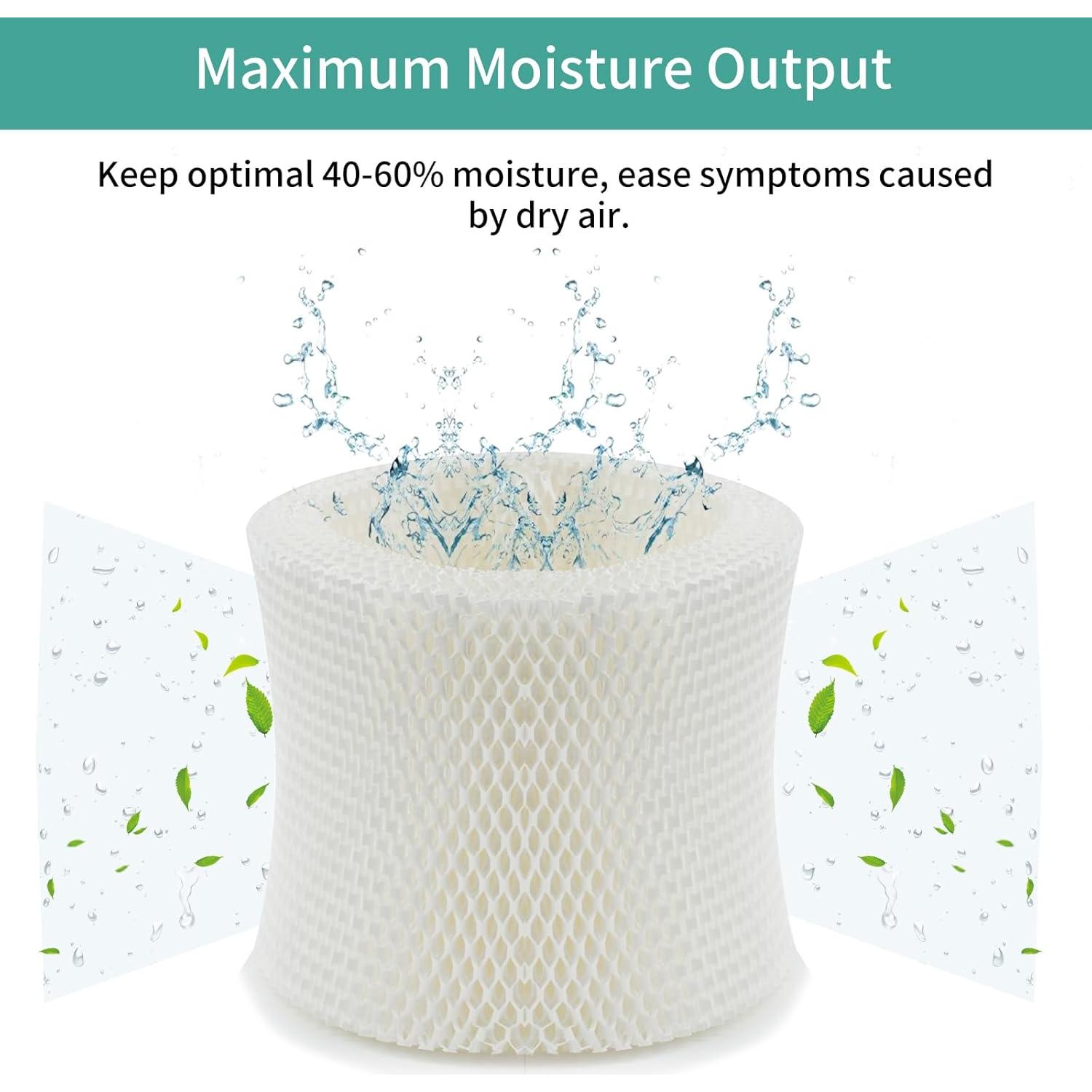 Filtros de Humidificador SUNRRA HC-888, Paquete de 4, Larga Duración