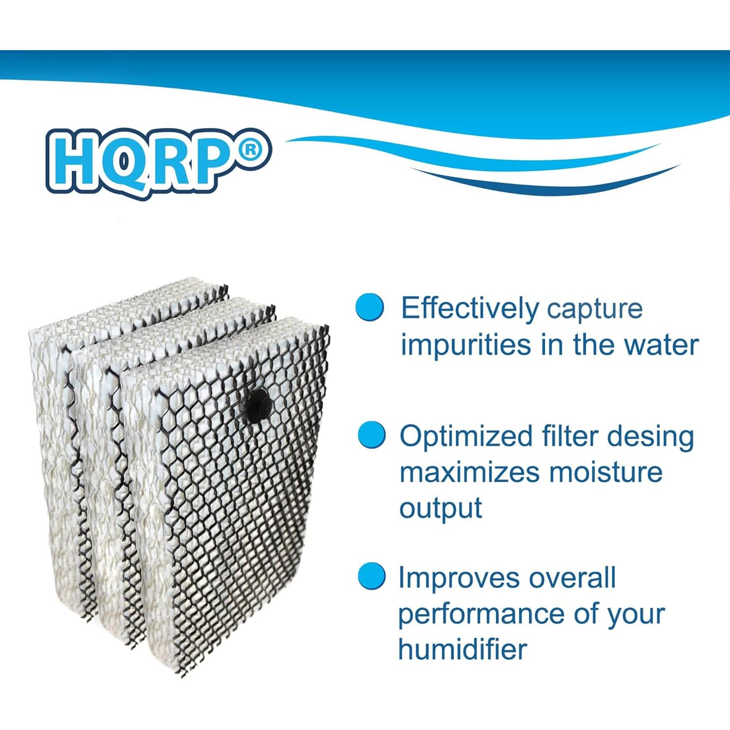 Filtro de Mecha HQRP 3-Pack para Humidificadores Bionaire