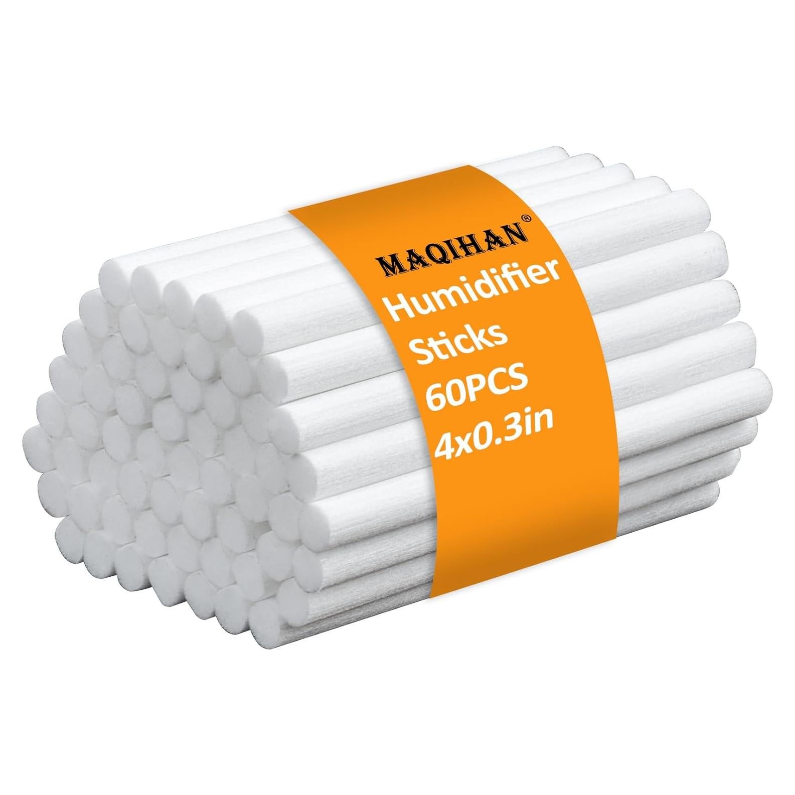 60 Filtros de Algodón MAQIHAN para Humidificador Stick 10.16 cm