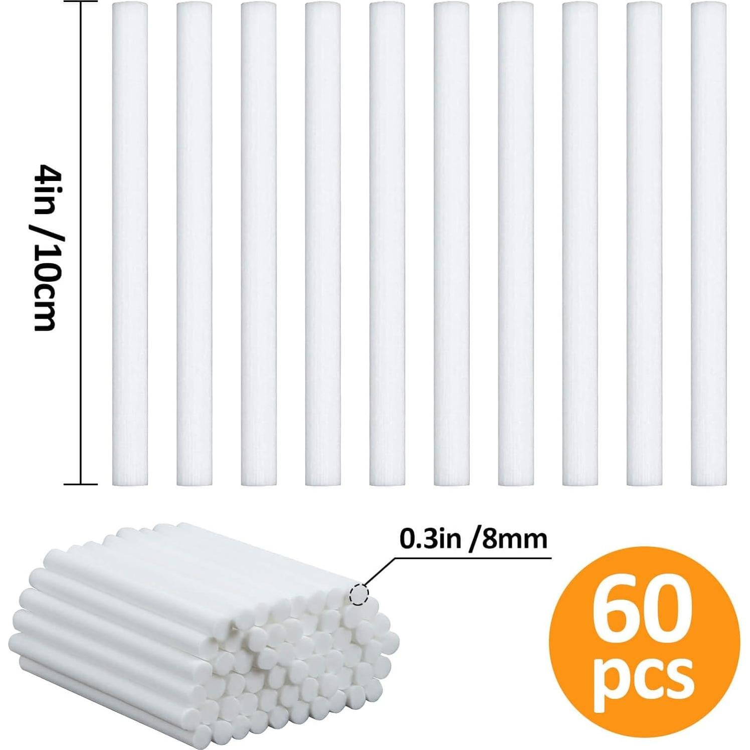 60 Filtros de Algodón MAQIHAN para Humidificador Stick 10.16 cm