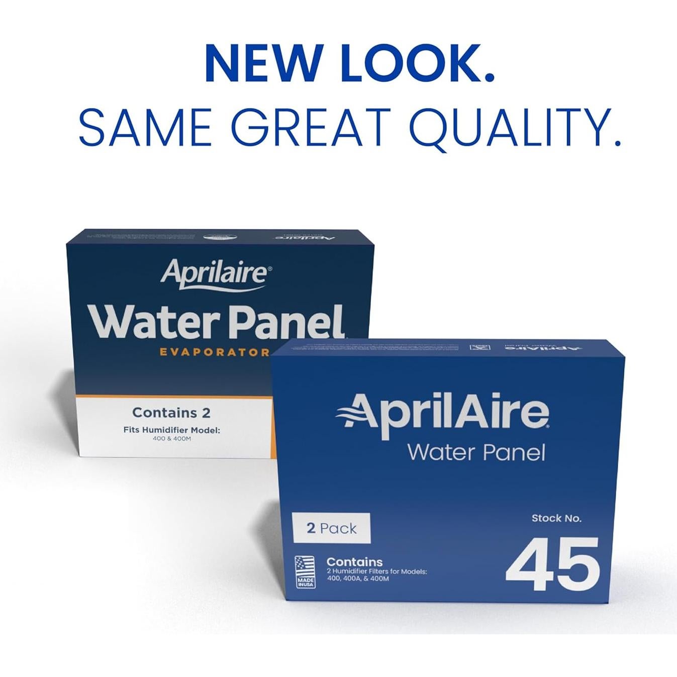 Filtro de Panel de Agua AprilAire 45 para Humidificadores 400, 400A, 400M - Paquete de 2