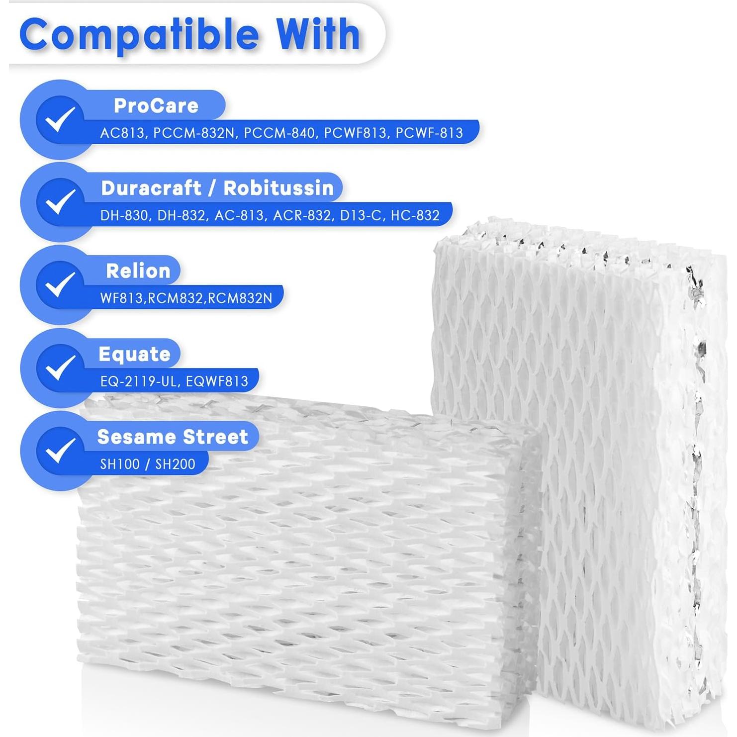 Filtro de Humidificador WF813 Vonxholl - 3 Pack con Peces de Limpieza