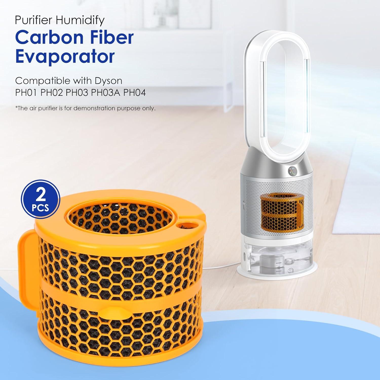 Paquete de 2 Filtros de Evaporador Carbono Dyson PH01 PH02 PH03