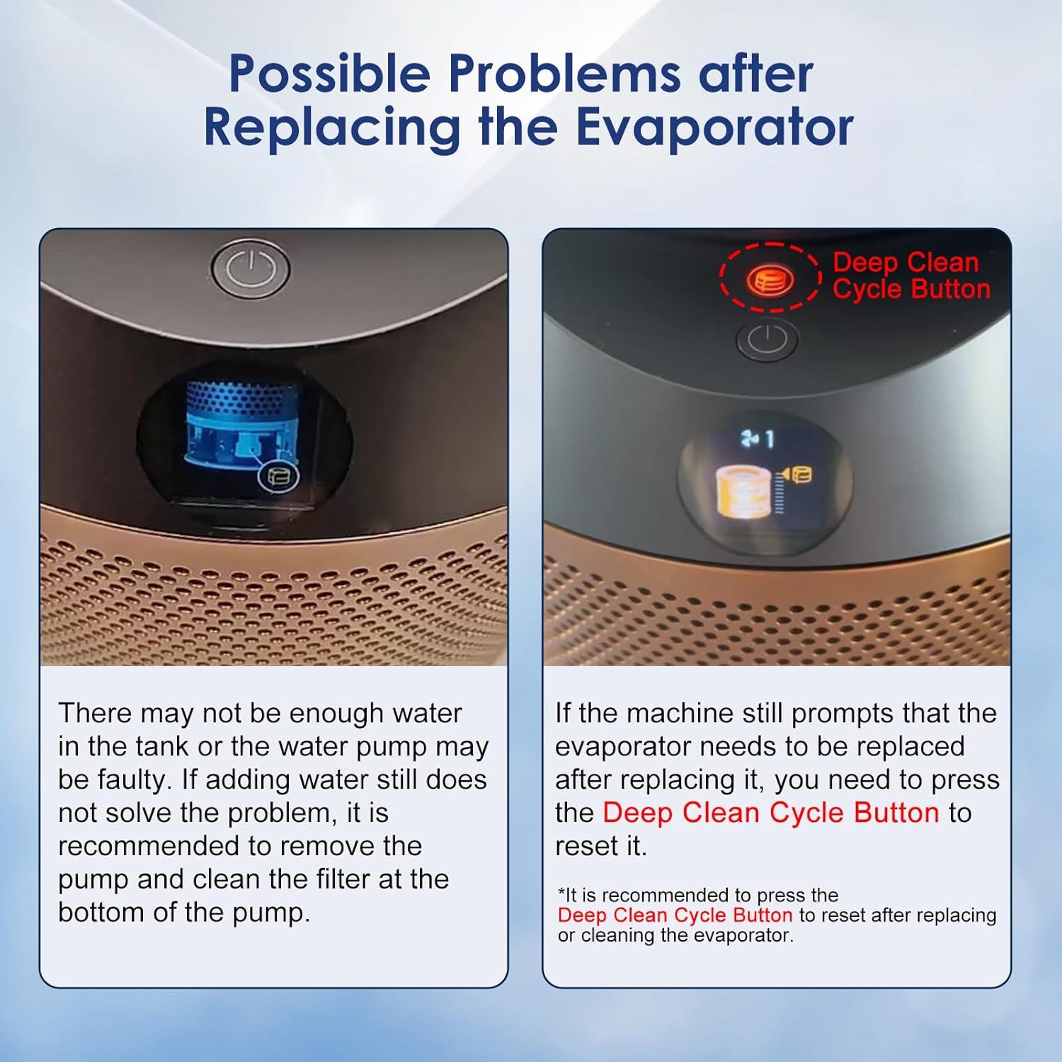 Paquete de 2 Filtros de Evaporador Carbono Dyson PH01 PH02 PH03