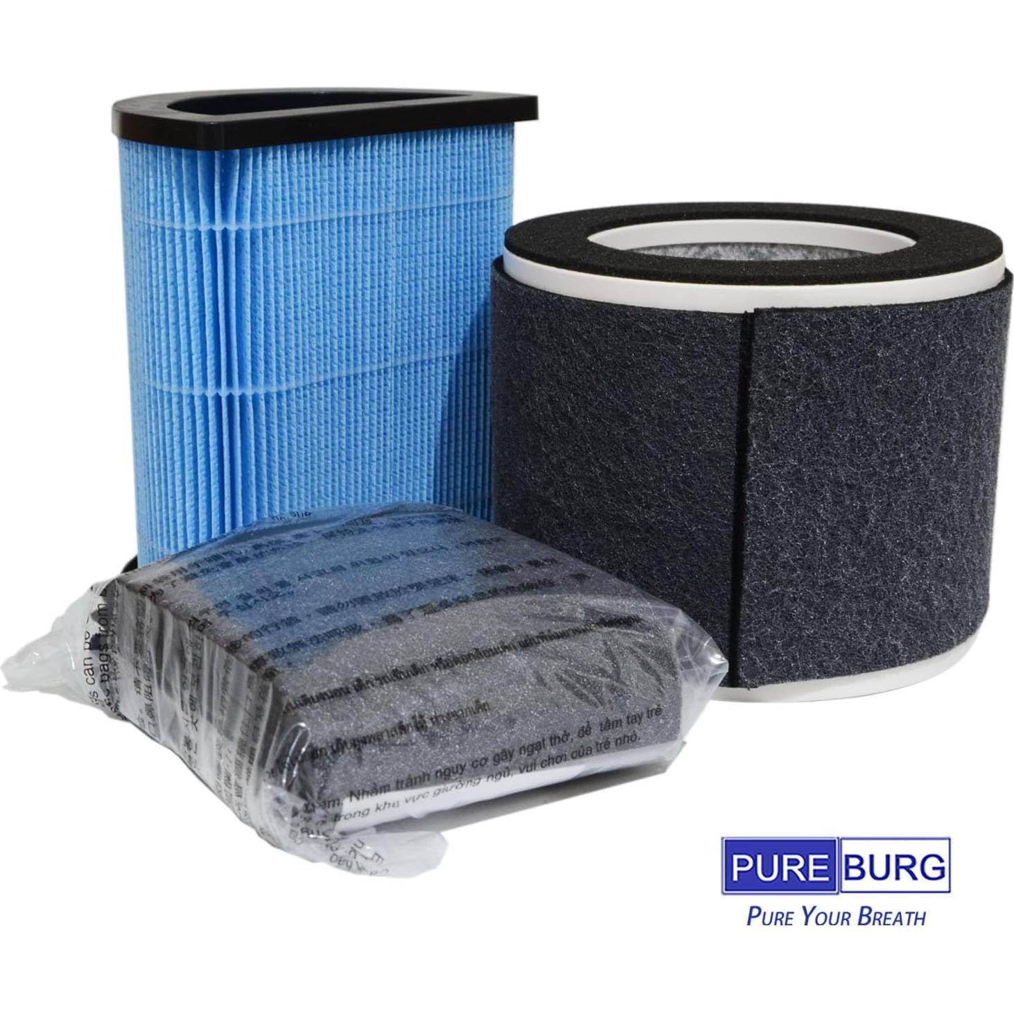 Juego de Filtros de Reemplazo PUREBURG H13 HEPA para Purificador Airvana AV600APH