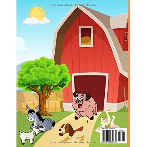 Animales de Granja Libro para Colorear: Increíble libro de actividades y colorear para niños | Un lindo libro para colorear de animales de granja para ... caballos, patos y más! (Spanish Edition)