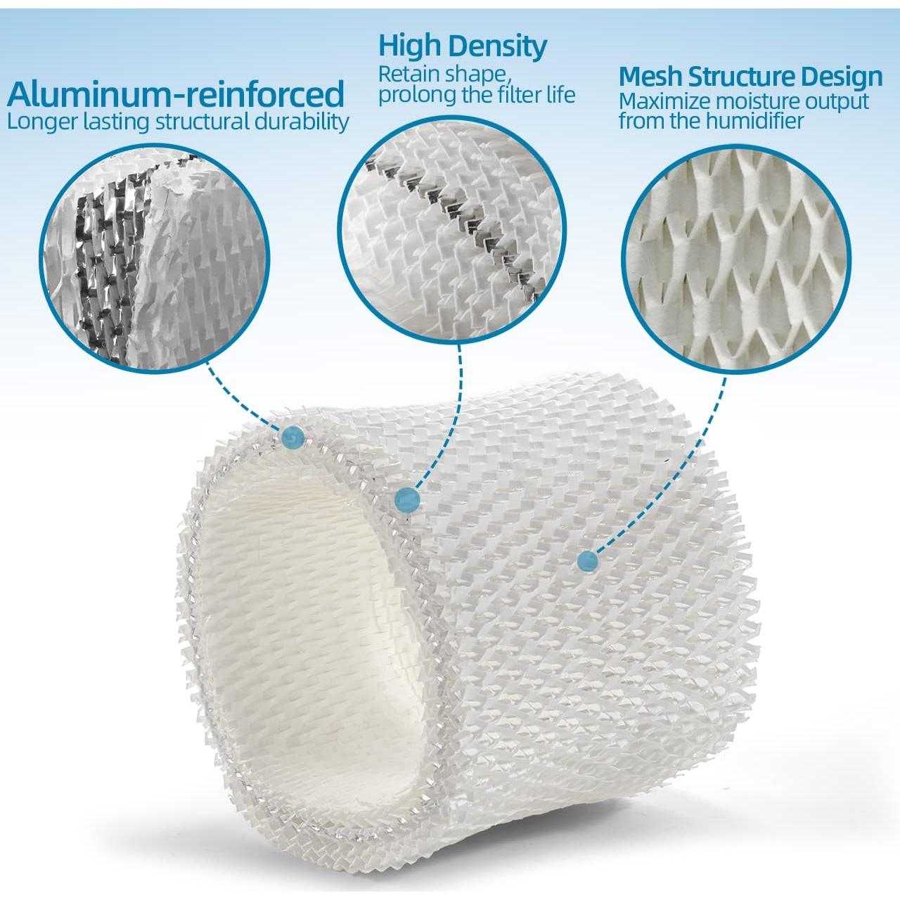 Filtro de humidificador Alocs WF2 para Vicks y Kaz - Paquete de 4