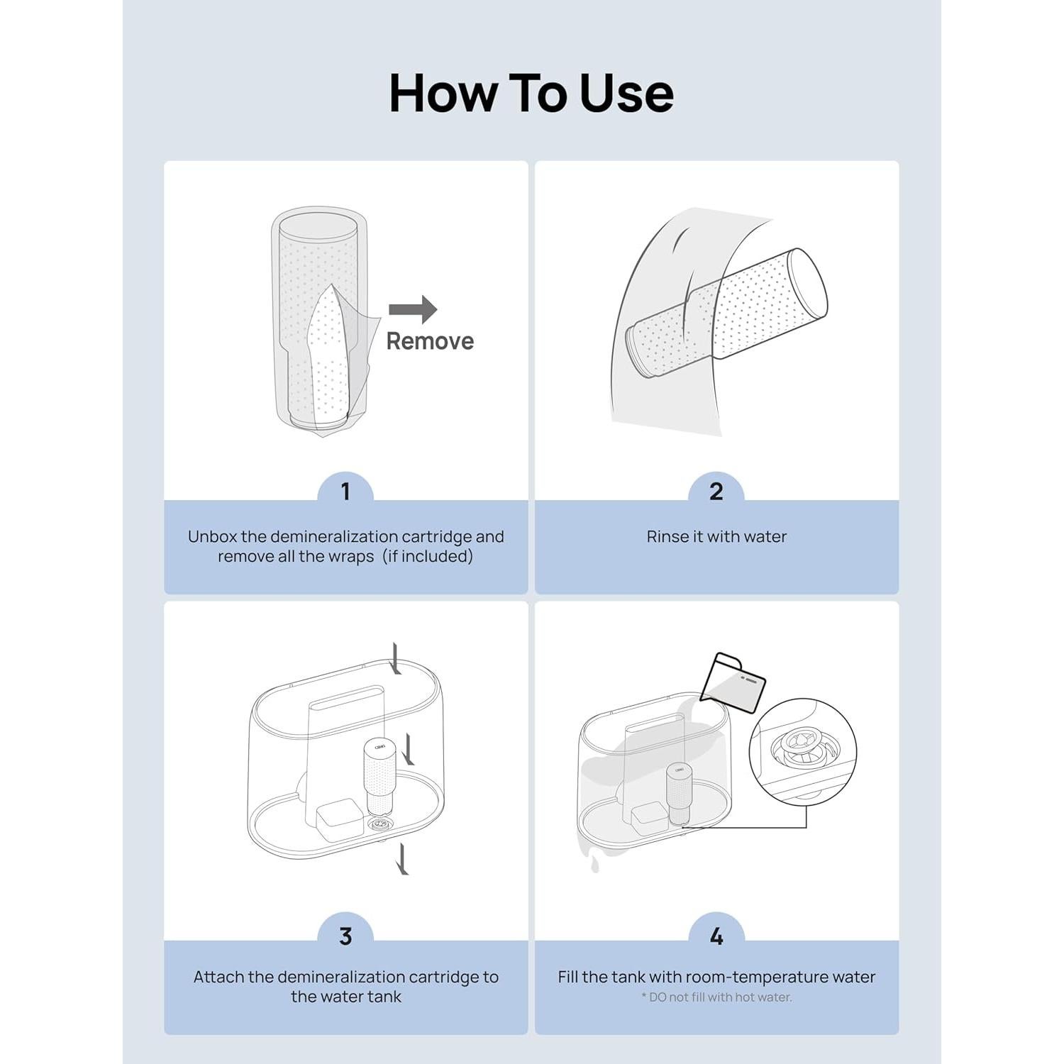 Cartucho de Desmineralización Dreo DR-HPA020 para Humidificadores