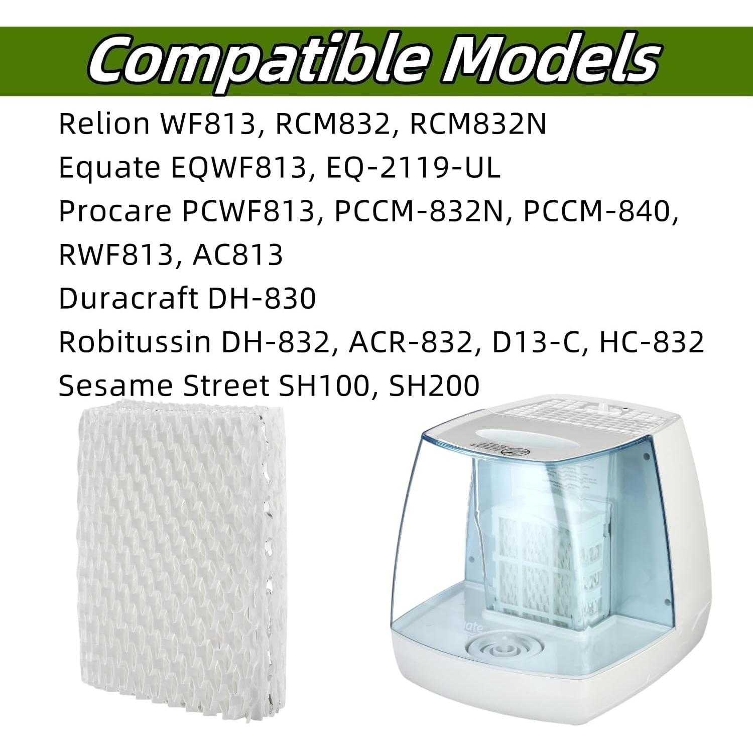 6 Filtros de Humidificador ITidyHome WF813 Reemplazo Compatible
