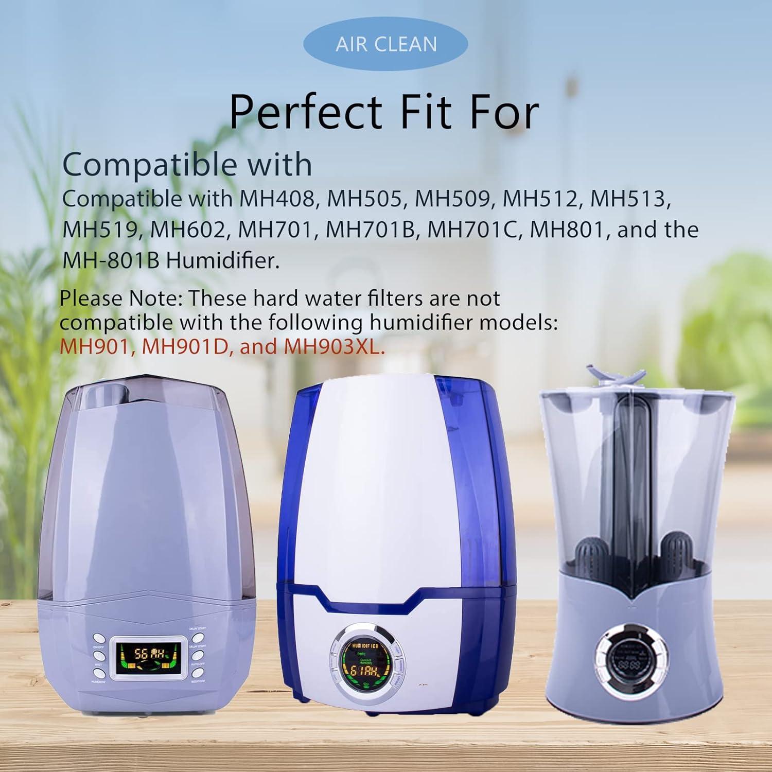 Paquete de 6 Filtros de Cartucho Mixzeny para Humidificador