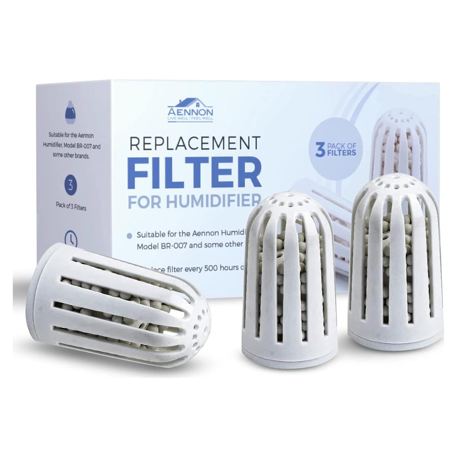 Filtros de Reemplazo Aennon para Humidificador Ultrasónico - 3 Piezas