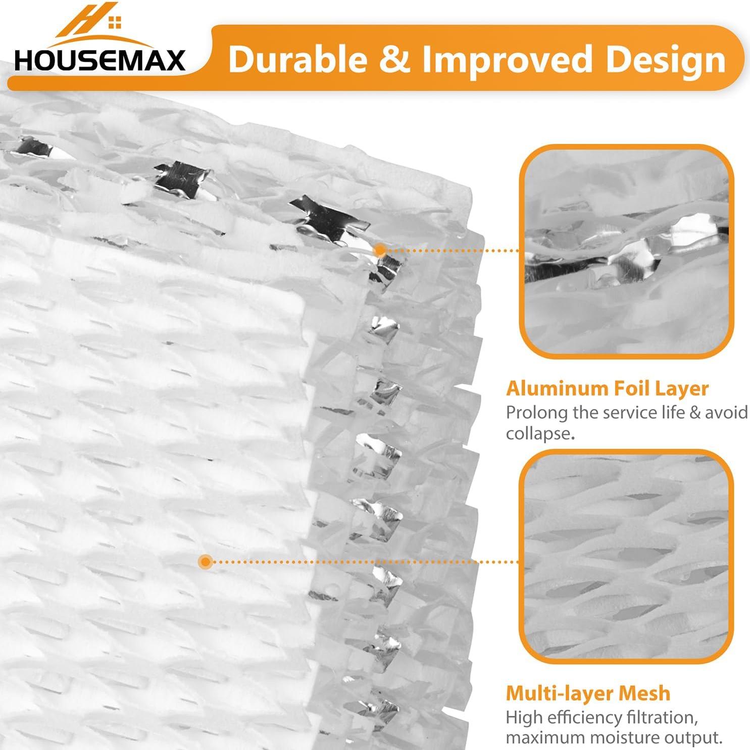 Filtros de Humidificador HOUSEMAX WF813 - 4 Piezas + 2 Limpieza